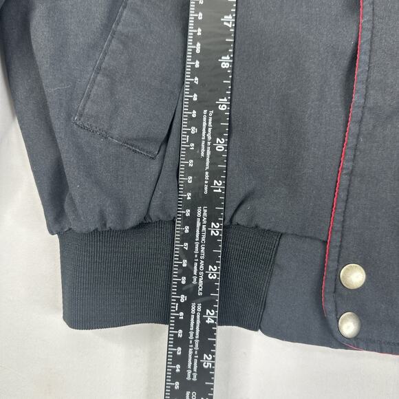 Vintage 90’s Swingster Mens Large Snap-On Racing Black Red Jacket US Racing - Picture 6 of 9